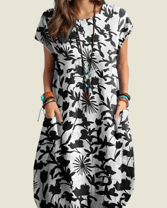Vestido Midi Soltinho com Bolso