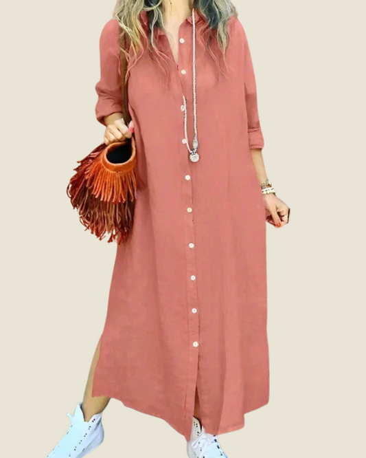 Vestido Camisa Longo Verão